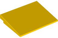 Brick Sloped 10° 6 x 8 in Yellow
