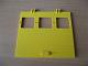 Garage Door 1 x 12 x 9 with Three Windows, Locking Dual 2 Finger Hinges in Yellow
