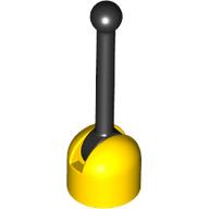 Lever Small Base with Black Lever in Yellow