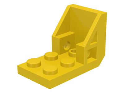 Bracket 3 x 2 - 2 x 2 [aka Space Seat] in Yellow
