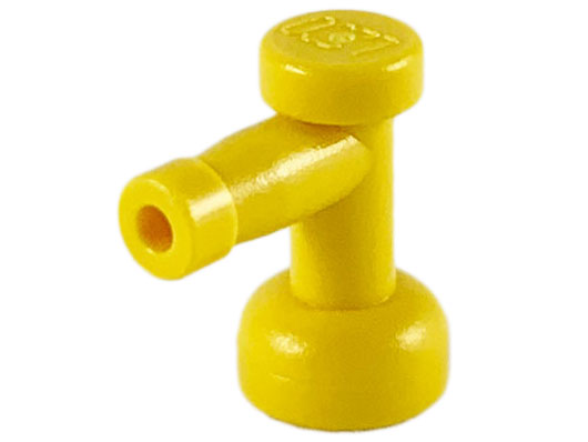 Tap 1 x 1 with Hole in Spout in Yellow