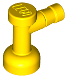 Tap 1 x 1 without Hole in Spout in Yellow