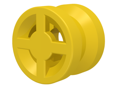 Wheel 8 x 6 in Yellow