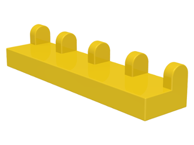 Hinge Tile 1 x 4 in Yellow