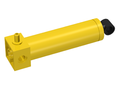 Pneumatic Cylinder with 1 Inlet Large (64mm) in Yellow