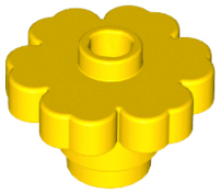 Plant, Flower 2 x 2 - Round [Open Stud] in Yellow