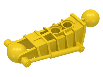 Large Figure Skeletal, Limb, with 2 Ball Joints (Toa Metru) in Yellow
