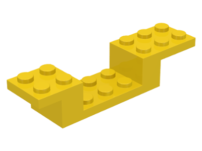 Bracket 8 x 2 x 1 1/3 in Yellow