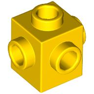 Brick Special 1 x 1 Studs on 4 Sides in Yellow