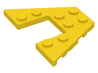 Wedge Plate 4 x 6 in Yellow