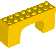 Brick Arch 2 x 8 x 3 in Yellow