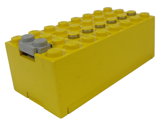 Battery Box, 9V Small [Complete Assembly] in Yellow