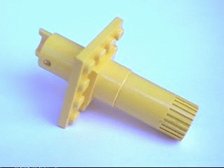 Fabuland Ferris Wheel Axle Half, 4 x 4 Plate in Yellow