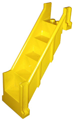 Stairs 4 x 7 x 9 1/3 Straight Enclosed in Yellow
