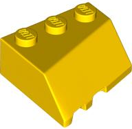 Brick Wedged, Sloped 45° 3 x 3 Right in Yellow