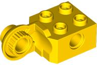 Technic Brick Special 2 x 2 with Pin Hole, Rotation Joint Ball Half [Vertical Side] in Yellow