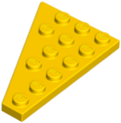 Wedge Plate 6 x 4 Right in Yellow
