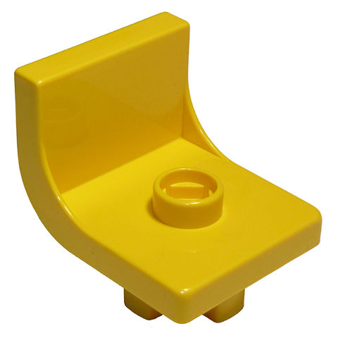 Duplo Chair 2 x 2 x 2 with One Stud in Yellow