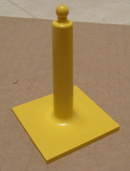 Fabuland Merry-Go-Round Turntable Base 6 x 6 in Yellow