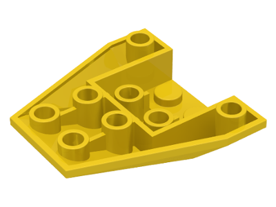 Brick Wedged, Sloped Inverted 4 x 4 Triple [2 Connections between Front Studs] in Yellow