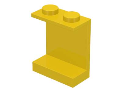 Panel 1 x 2 x 2 [Solid Studs] in Yellow
