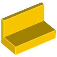 Panel 1 x 2 x 1 [Square Corners] in Yellow