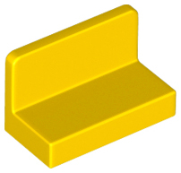 Panel 1 x 2 x 1 [Rounded Corners] in Yellow