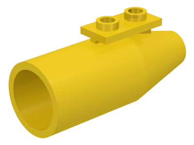 Engine Smooth Large, Cone Back [1 x 2 Thin Top Plate] in Yellow