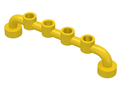 Bar 1 x 6 [Open Studs] in Yellow