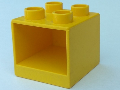 Duplo Cabinet 2 x 2 x 1.5 in Yellow