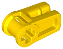 Wire Clip with Axle Hole in Yellow