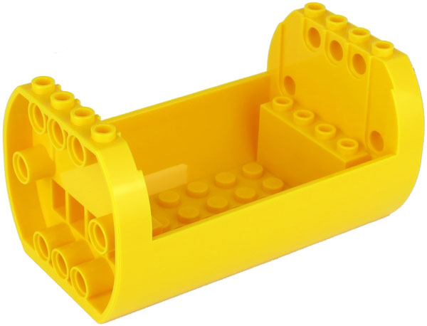 Fuselage 6 x 10 x 4 Round in Yellow