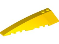 Brick Wedged, Curved 10 x 3 Left in Yellow