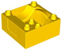 Duplo Train Cab / Tender Base in Yellow