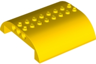 Brick Curved 8 x 8 x 2 Double in Yellow