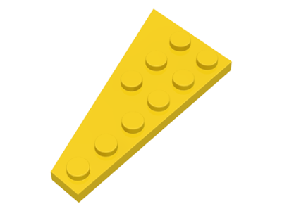 Wedge Plate 6 x 3 Right in Yellow