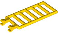 Bar 7 x 3 with Double Clips (Ladder) [Round Clips] in Yellow
