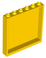 Panel 1 x 6 x 5 in Yellow