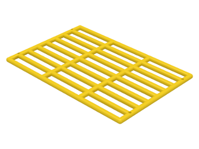 Bar 9 x 13 Grille in Yellow