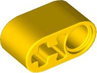 Technic Beam 1 x 2 Thick with Pin Hole and Axle Hole in Yellow