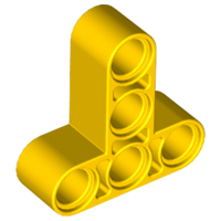 Technic Beam 3 x 3 T-Shape Thick in Yellow