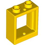 Window 1 x 2 x 2 Flat Front in Yellow