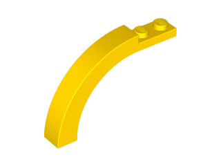 Brick Arch 1 x 6 x 3 1/3 Curved Top in Yellow