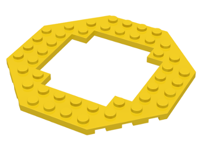 Plate Special 10 x 10 Octagonal Opening in Yellow