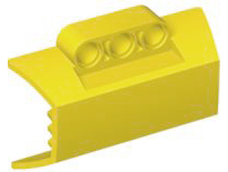 Technic Engine Block Half / Side Intake Panel in Yellow