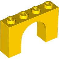 Brick Arch 1 x 4 x 2 in Yellow