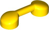 Bar 1 x 3 (Radio Handle, Phone Handset) in Yellow