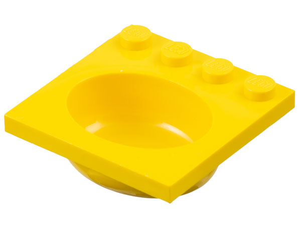 Sink 4 x 4 with Elliptical Basin in Yellow