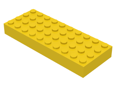 Brick 4 x 10 in Yellow