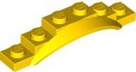 Wheel Arch, Mudguard, 1 1/2 x 6 x 1 [Arch Extended] in Yellow